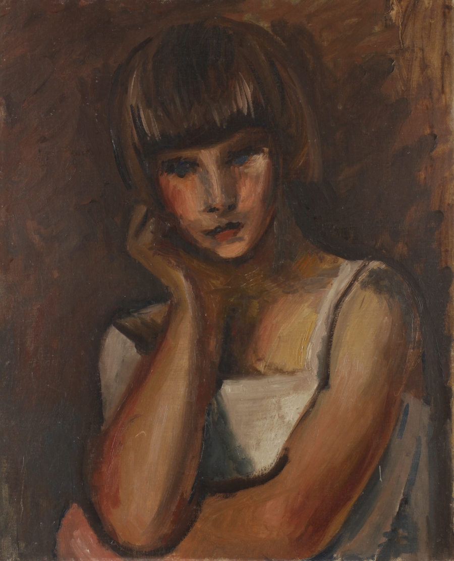 Alfred Justitz: Hlava dívky, 1920–1925